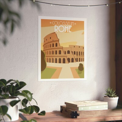 The Colosseum Rome Italy Premium Matte Travel Poster - image3